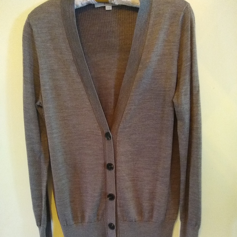 Women's LOFT brown/gray cardigan. Size M